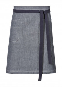 Jeans-Optik Vorbinder in Navy - Chambray