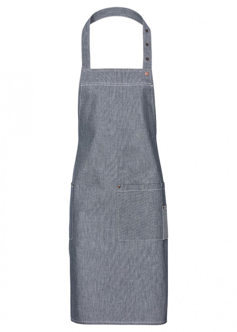 Einladende Latzschürze - Navy Chambray