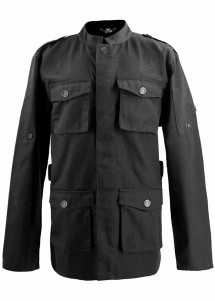 Parkastyle Kochjacke funktional in Schwarz