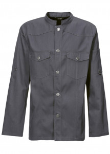 Rustikale Western-Kochjacke in Graphit