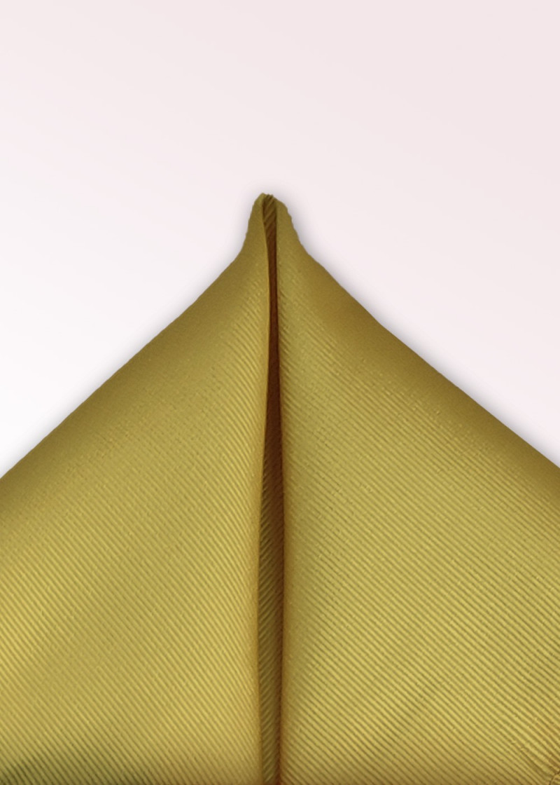 Einstecktuch einfarbig gerippt gold