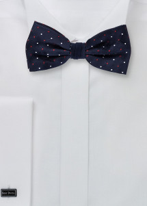 Schleife Punkte navy