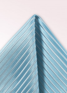 Einstecktuch Streifendesign taubenblau weiß