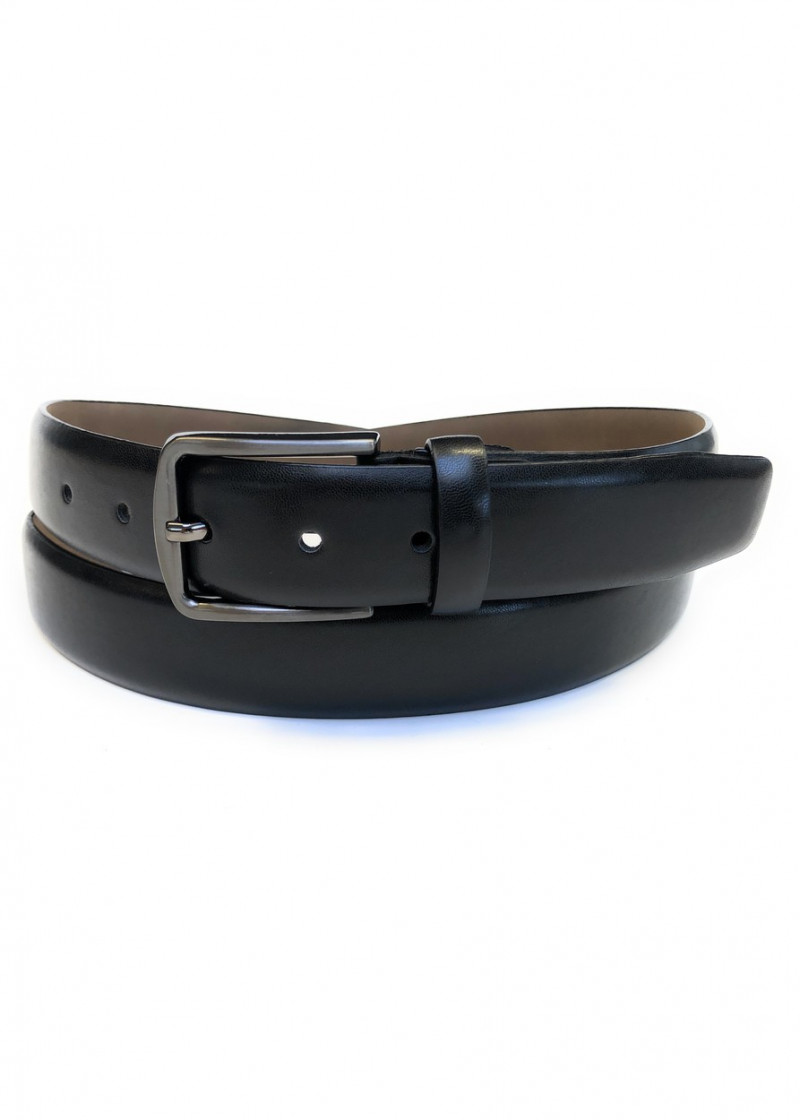 Schwarzer Unisex PU-Ledergürtel