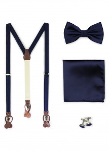 Hosenträgerset dunkelblau