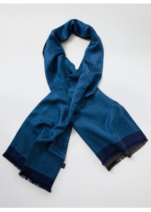 Krawattenschal Ornamente Doubleface navy