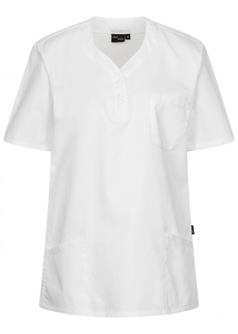 Weiße Damen Schlupfjacke