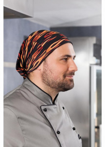 Multi-Bandana und Loopschal mit Flammenoptik