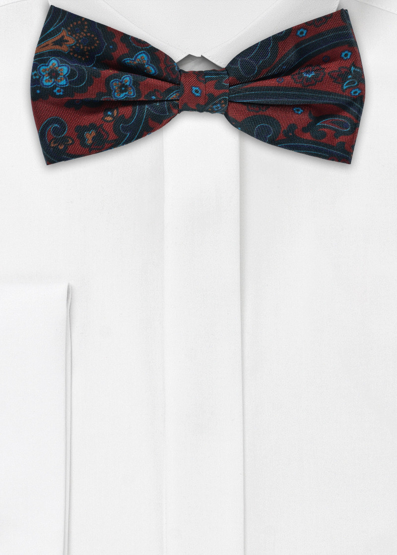 Auffallende Herren-Schleife im Paisley-Look