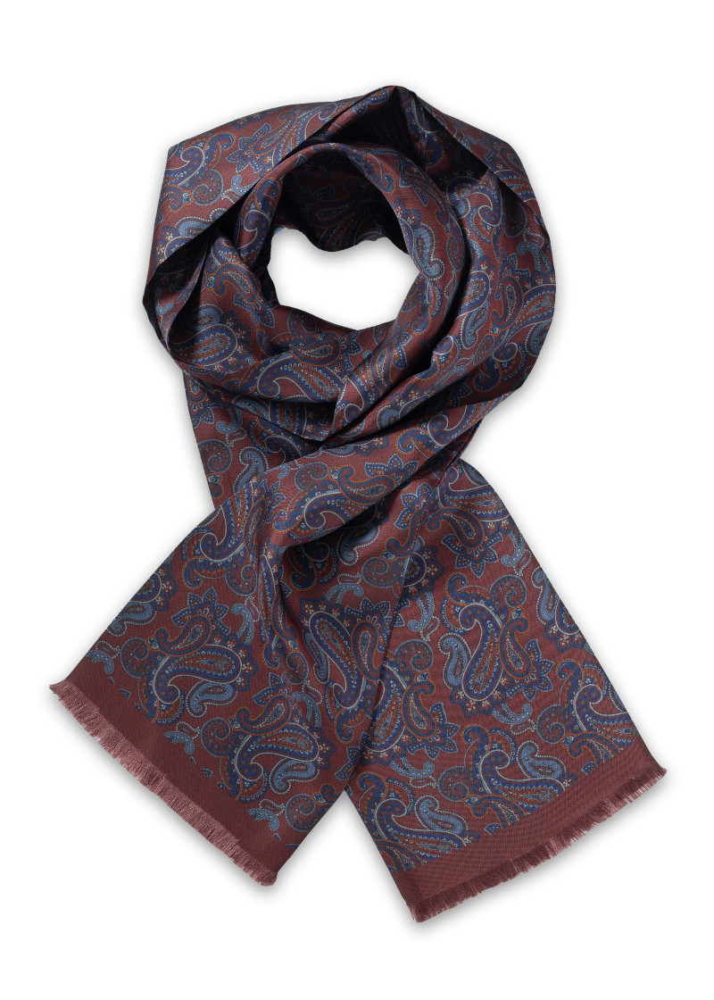 Tuchschal Paisley-Pattern weinrot