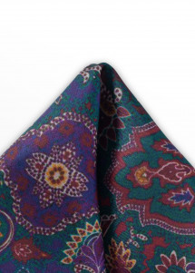 Ziertuch Paisley-Muster tannengrün