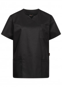 Damen-Schlupfjacke in schwarz mit V-Ausschnitt (chefmade)