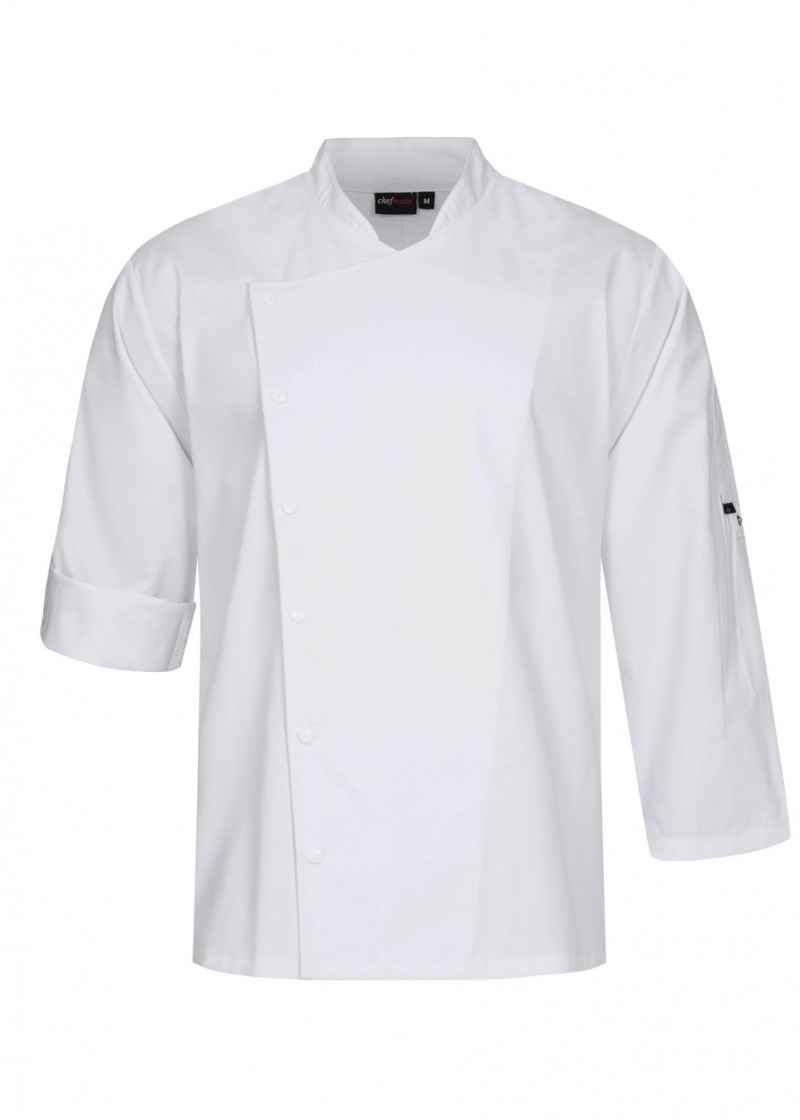 Weiße Herren Kochjacke von chefmade