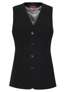 13775 Damen-Weste in Schwarz Comfort Fit Vorderansicht
