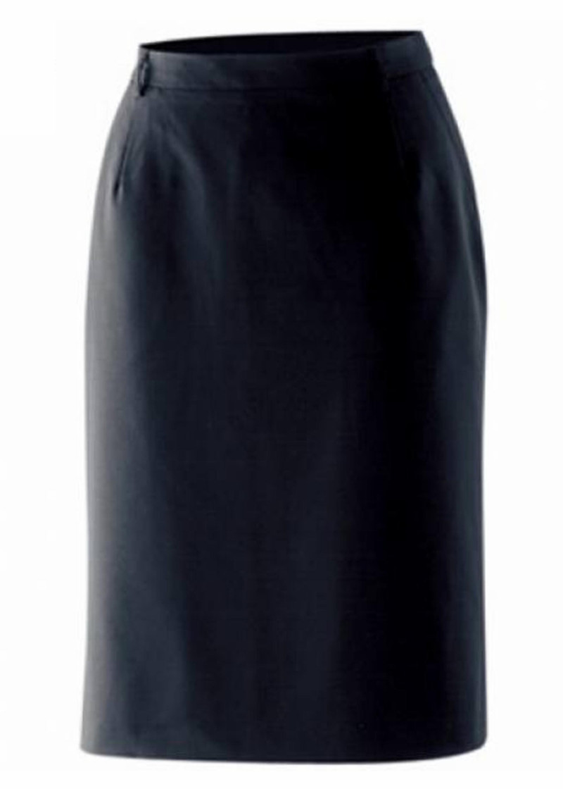 Langer Damenrock in navy
