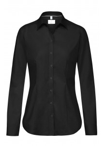 Schwarze Damen-Bluse Regular Fit