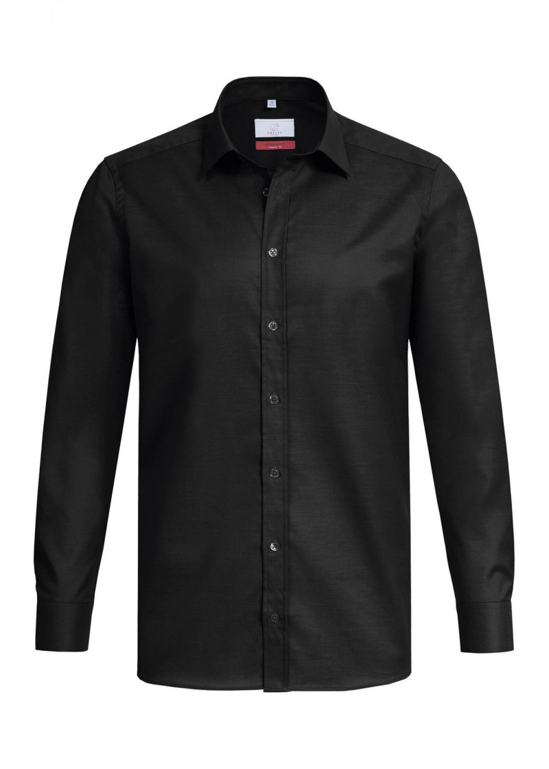 Schwarzes Herren-Hemd (Regular Fit)