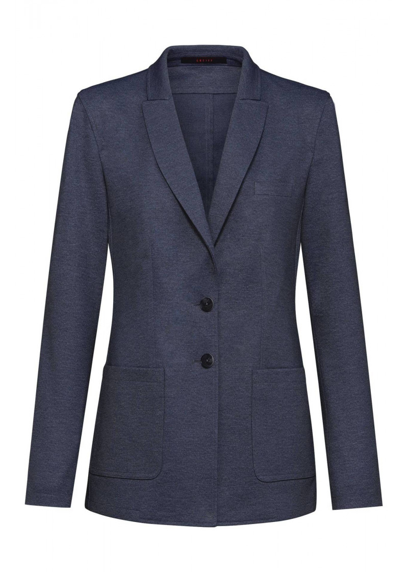 Blauer Jerseyblazer für Damen  / Regular Fit