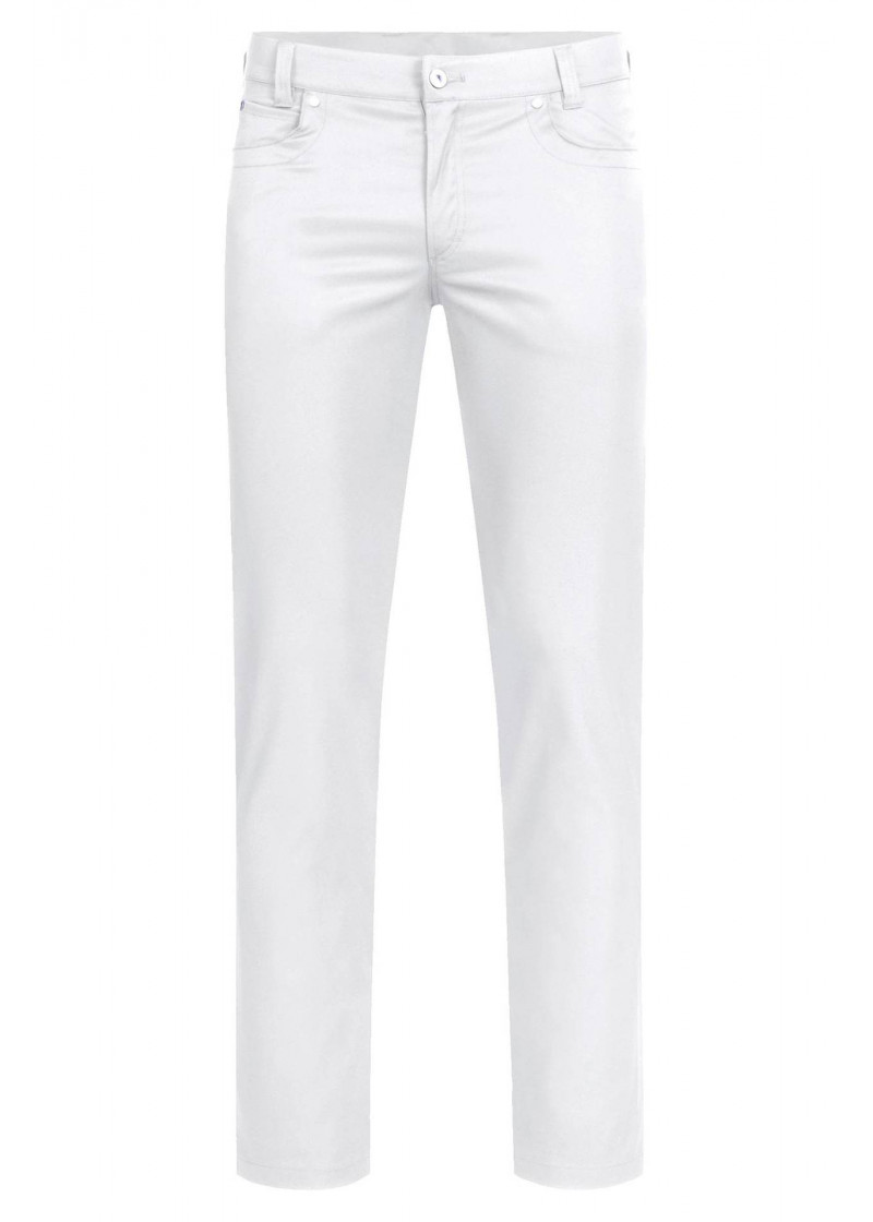 5-Pocket Herren-Hose in weiß (Regular Fit)