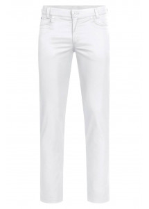 Weiße Herren-Hose 5 Pocket Regular Fit