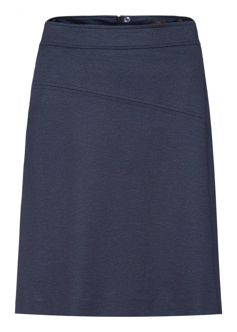 Damen-Jerseyrock (blau meliert)