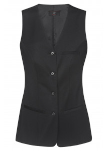 Schwarze Damen-Weste Regular Fit Basic Line 1749_7000_010