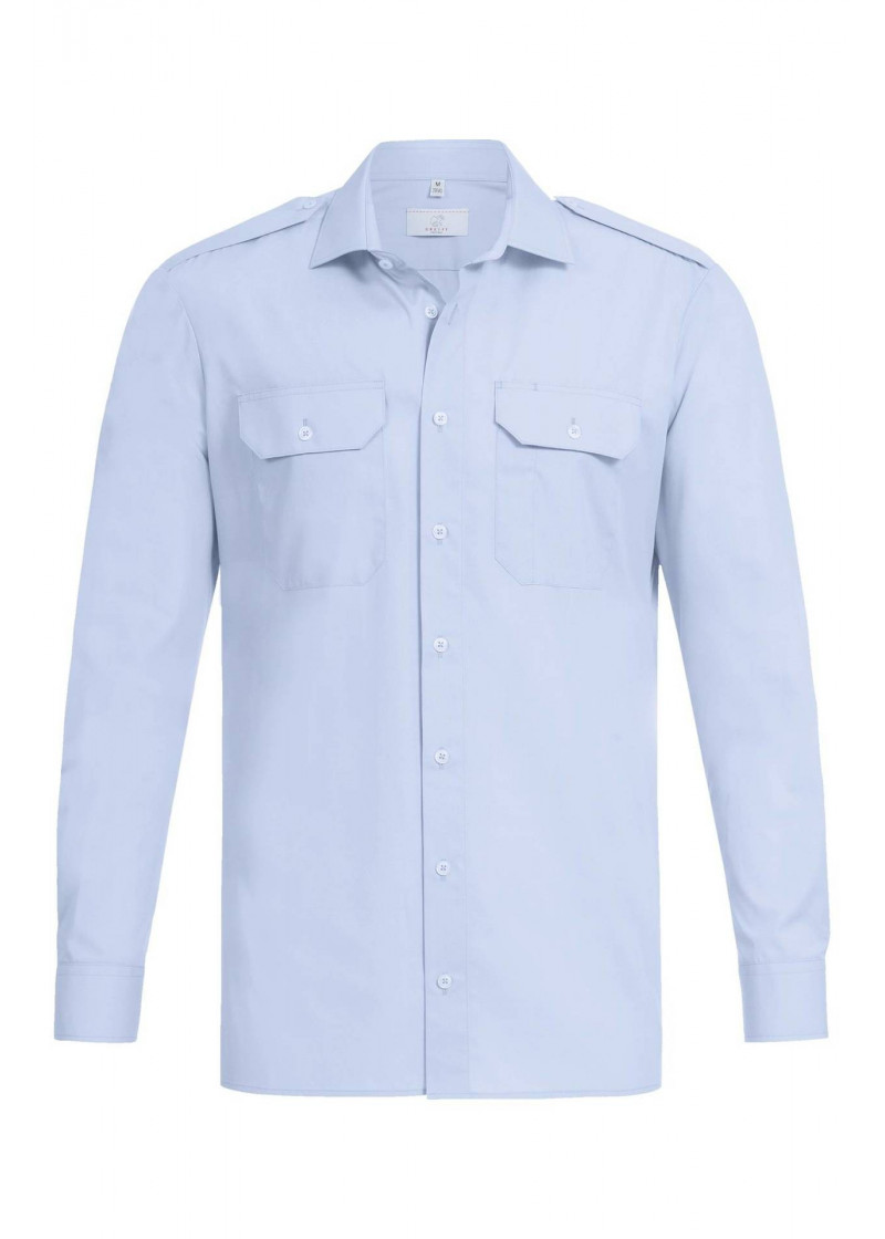 Herren-Pilothemd / Regular Fit / Langarm