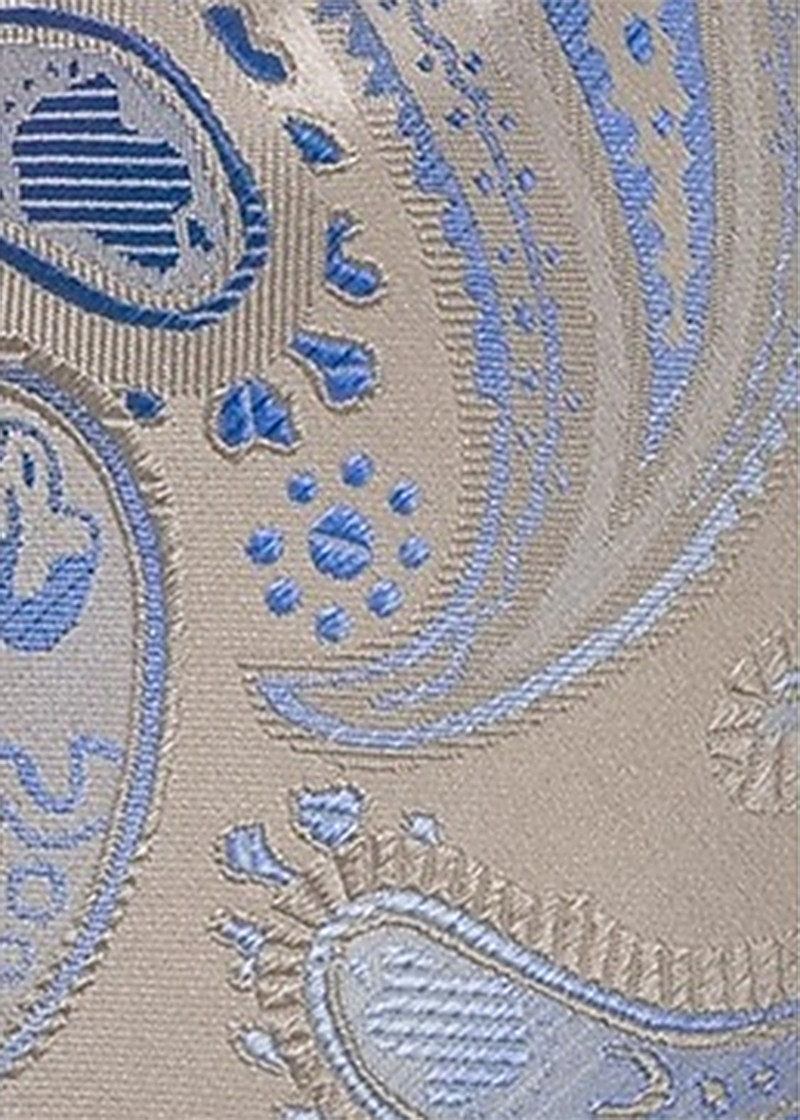 Neasow Duschvorhang Ohne Haken Mit Wasserdichtem Innenfutter – Paisleymuster, 183 X 188 Cm
