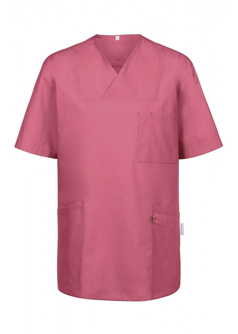 Unisex Kasack in mattrosa / Regular Fit