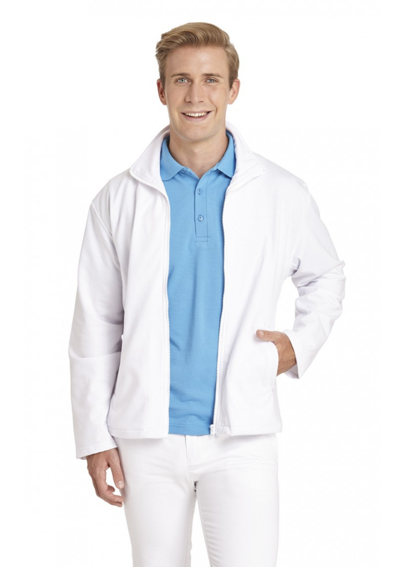 Legere Herren Sweatjacke von Leiber in Weiß