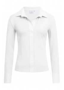 Damen Shirtbluse / Weiß / Basic Arbeitskleidung