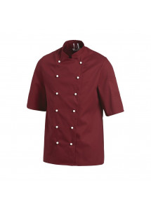 Leiber Kochjacke in BORDEAUX (Kurzarm)