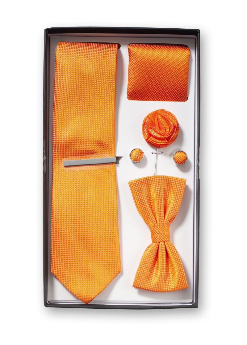 Geschenk-Set Krawatte Herrenfliege Tuch