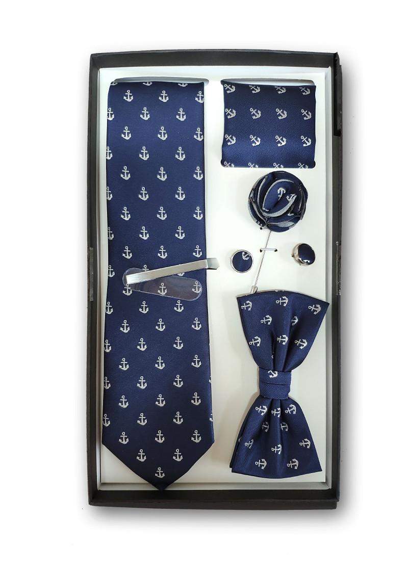 Geschenk-Set navyblau im maritimen Stil