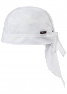 Bandana mit Zopftasche (weiß)