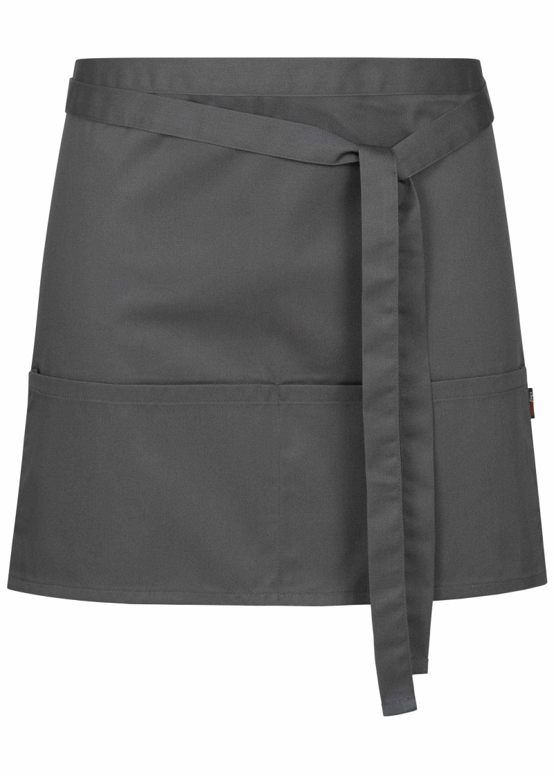 Dunkelgrauer Vorbinder mit Taschen (Unisex)