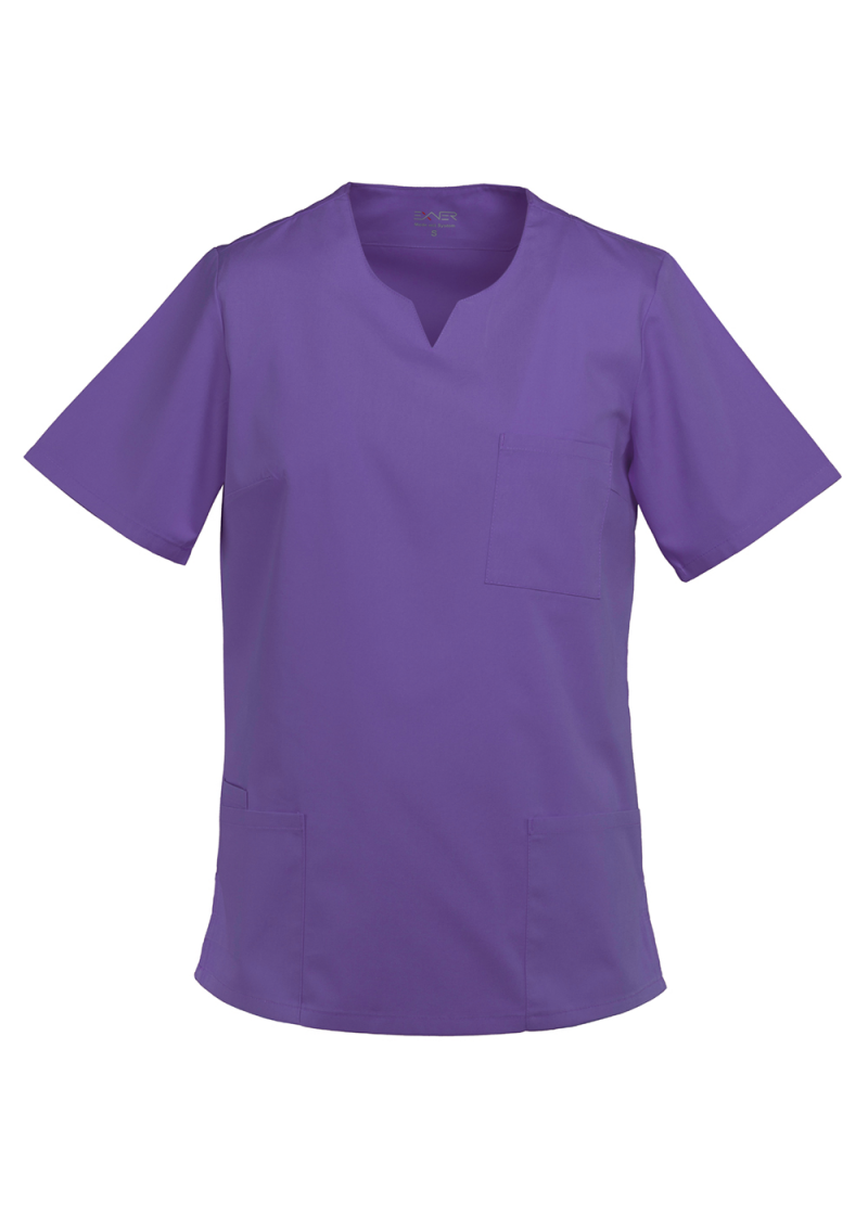 Kasack für Damen mit V-Ausschnitt (purple)