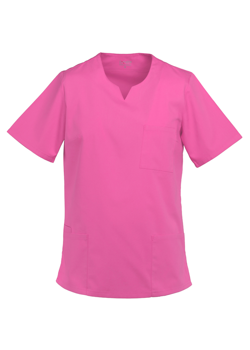 Kasack für Damen mit V-Ausschnitt (pink)