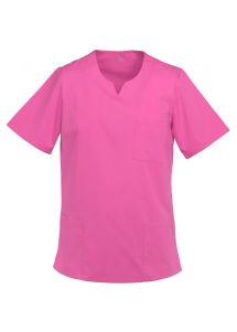 Kasack für Damen mit V-Ausschnitt (pink)