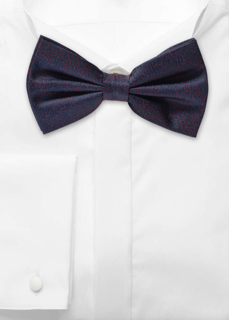 Herren-Schleife navyblau meliert
