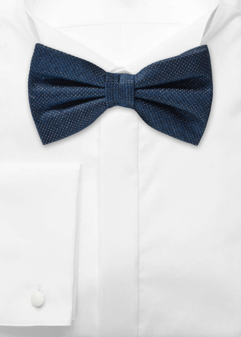 Herren-Schleife marineblau meliert
