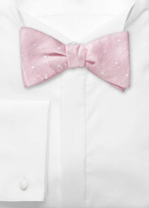 Selbstbindefliege rose Tupfen