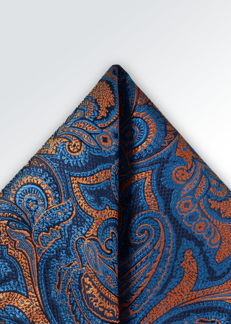 Ziertuch Paisley orange