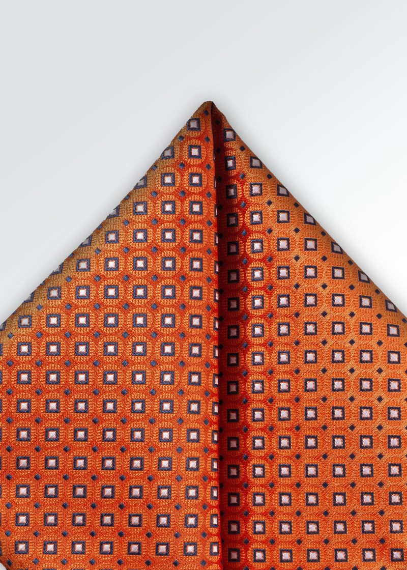 Einstecktuch Retro-Look orange