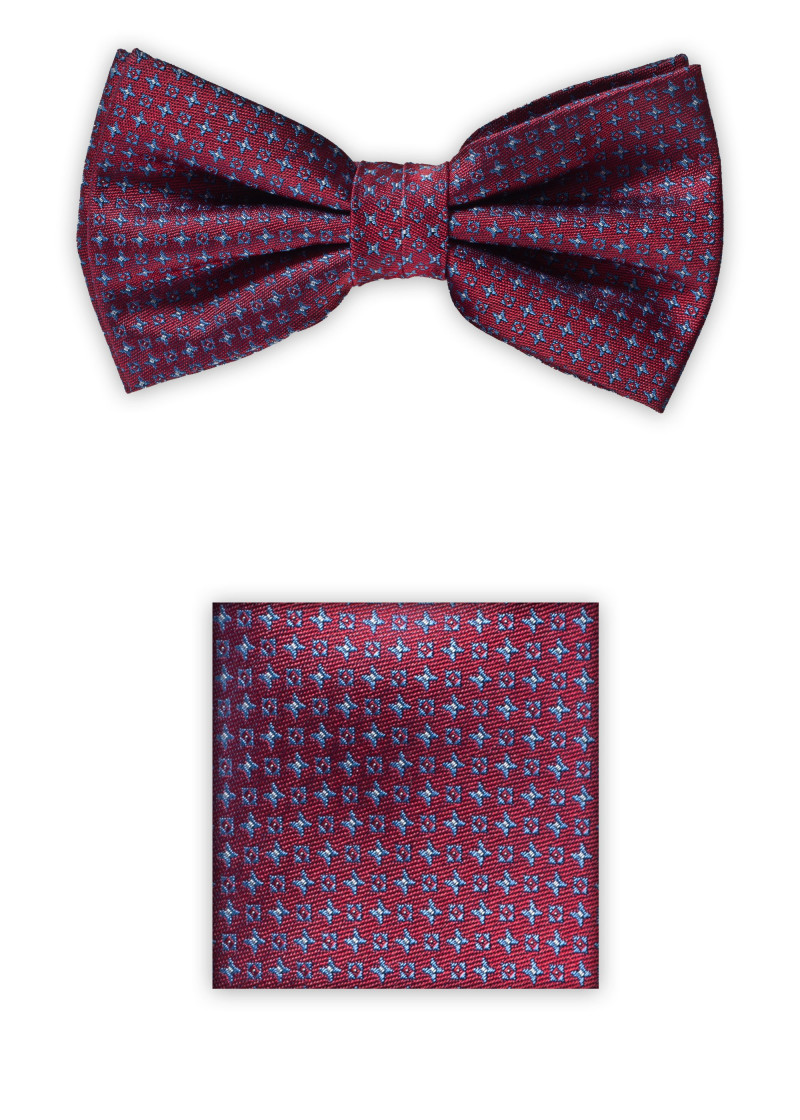 Schleife und Tuch Blumenmotiv rot