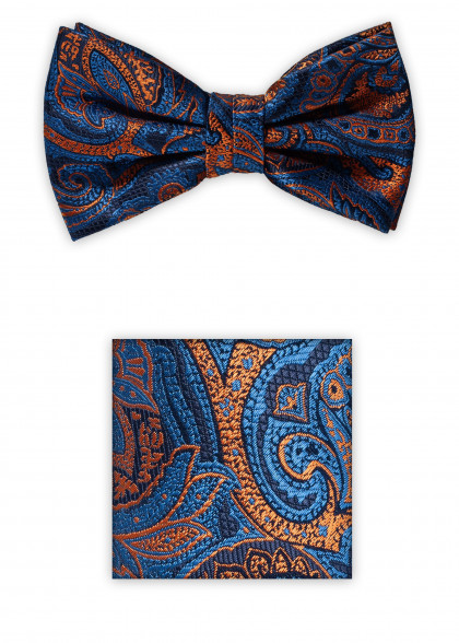 Fliegen-Set aus dem gleichen Stoff und Farbe