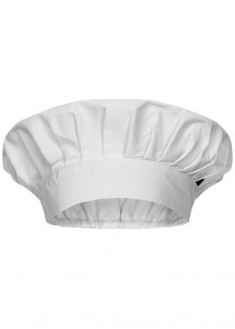 Barett-Kochmütze in weiß