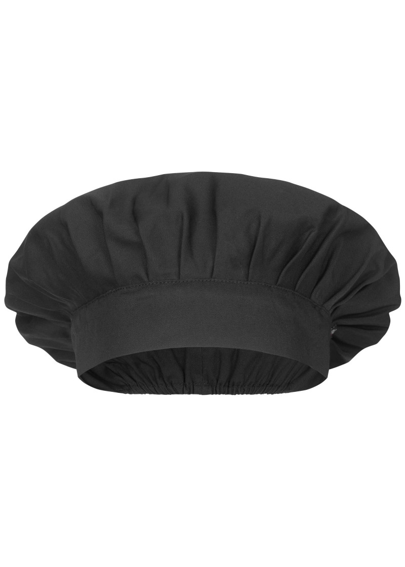 Barett-Kochmütze in schwarz