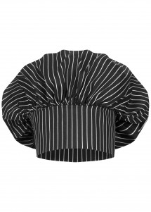 Klassischer Kochhut mit Streifen