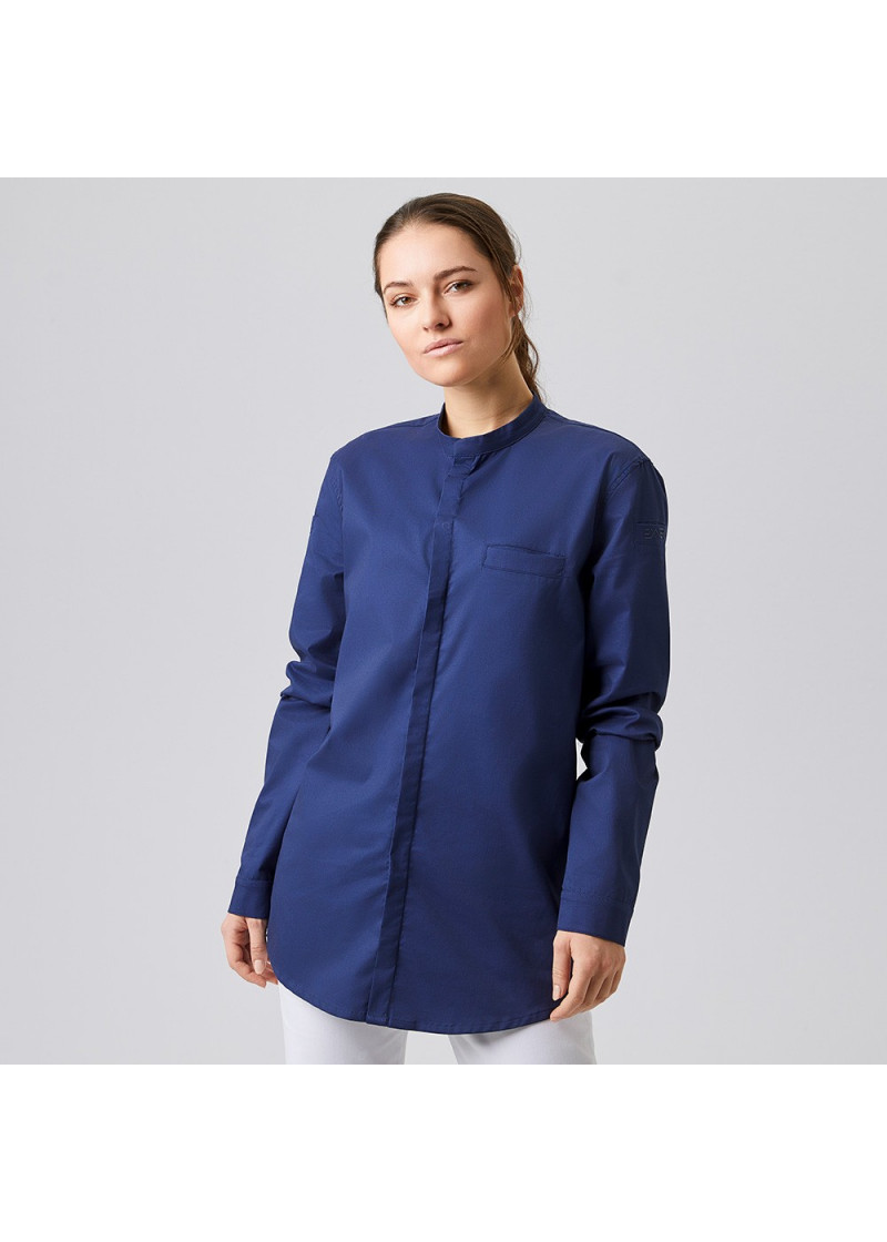 Funktions-Jacke aus Mischgewebe in navy